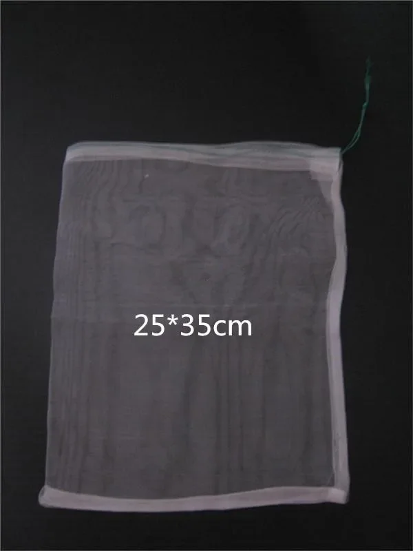 25pcs/lot-25*35cm 40 Mesh Nylon bag,Fish Fruit wristband bag,Insect birds pest filter bag,Rice seed soaking,Seed storage bag