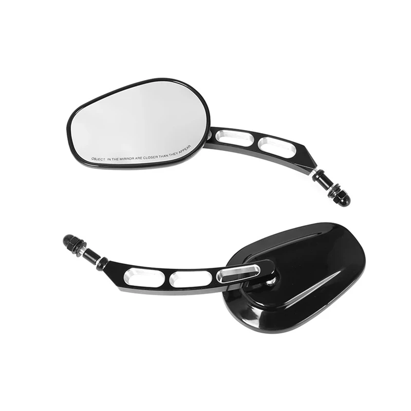 8MM Adjustable Motorcycle Wide View Rearview Mirror For  Road King Touring Sportster XL883 1200Fatboy Dyna Softail