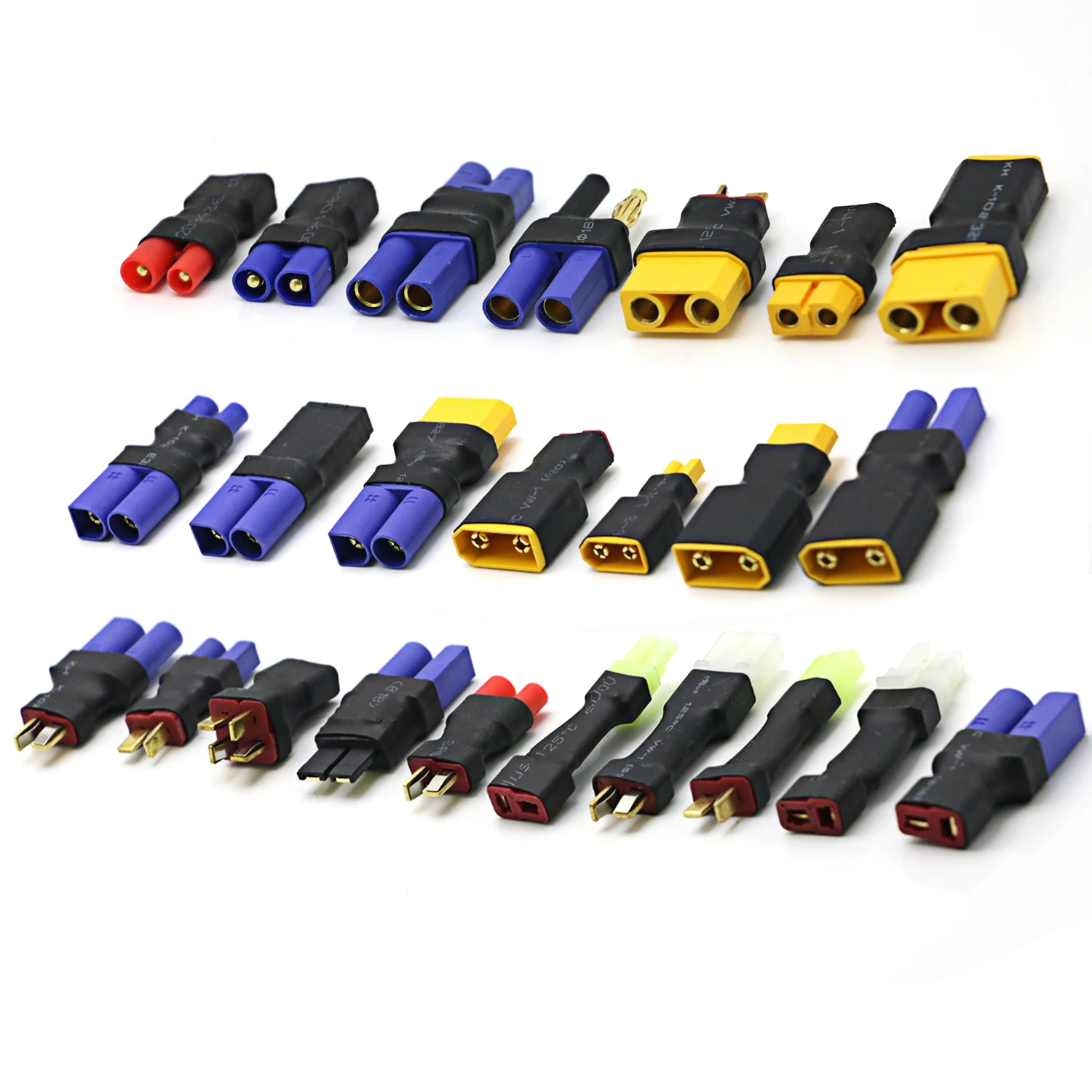 Adaptor Baru XT60 Ke XT90 EC5 Ec3t Deans XT30U Konektor Laki-laki Perempuan 4.0Mm Steker Pisang RC Bagian Kontrol Baterai Lipo DIY