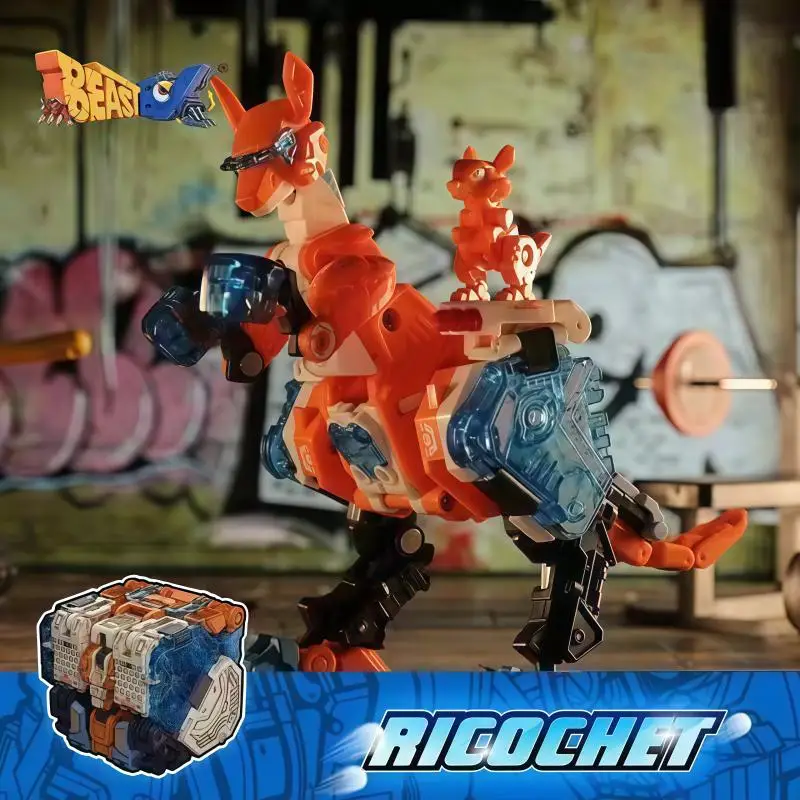 Brinquedo Transformador Ricochet Kangaroo Modelo 52toys Beast Box Series Figura Mecha Moderna Presente de Aniversário em Estoque