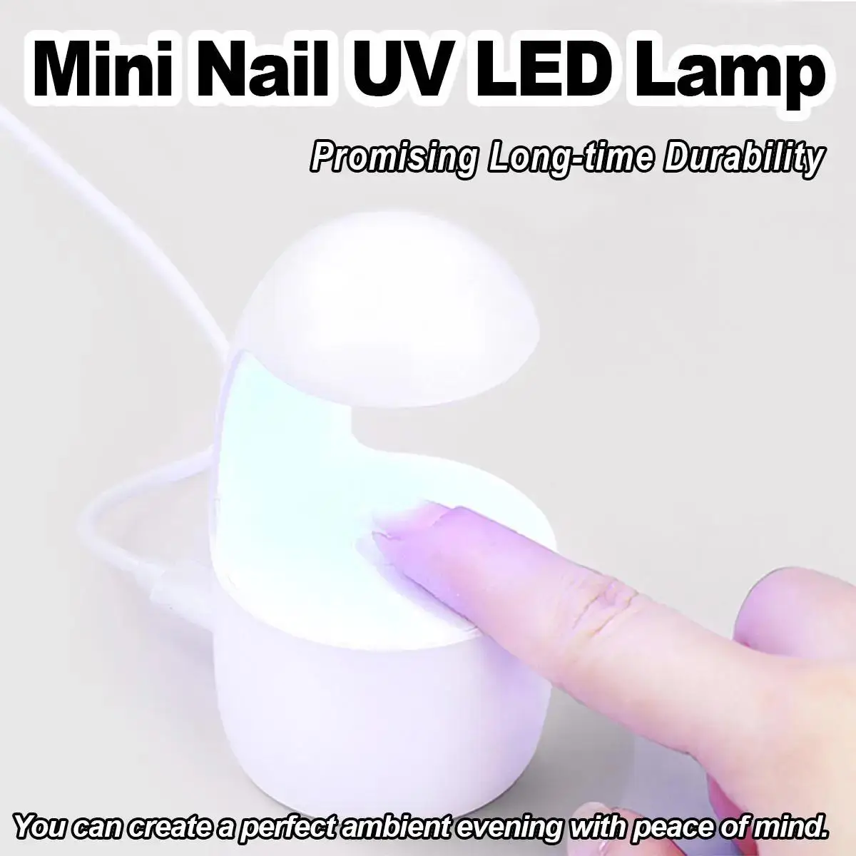 GEFENSIMini Q-shaped Nail Lamp 8w 2025 One Hand Uv Lamp-with Sensor For-nails Usb Portable Manicure Curing Nails Phototherapy Le