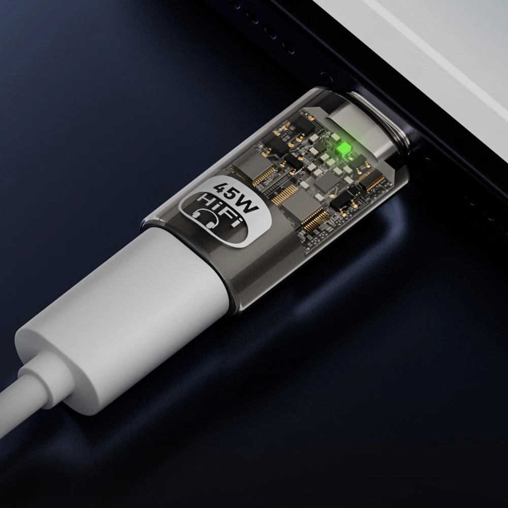 TYPE-C Public Three-In-One Headphone Call Charging Data Adapter High-quality Chip Stable Transmission Portable Data Adapter