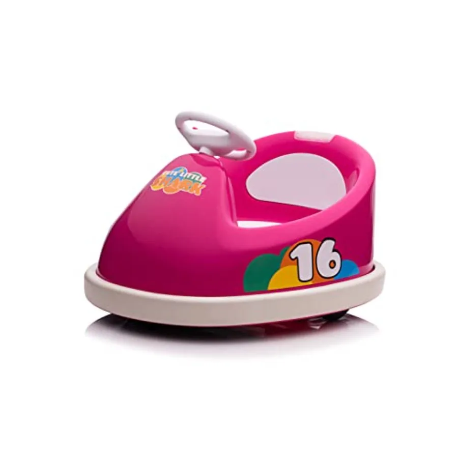

Pink 6 Volt Electric Ride On Bumper Car for with Power Indicator Anti-Collision Bar Music Ideal for Indoor Outdoor Play