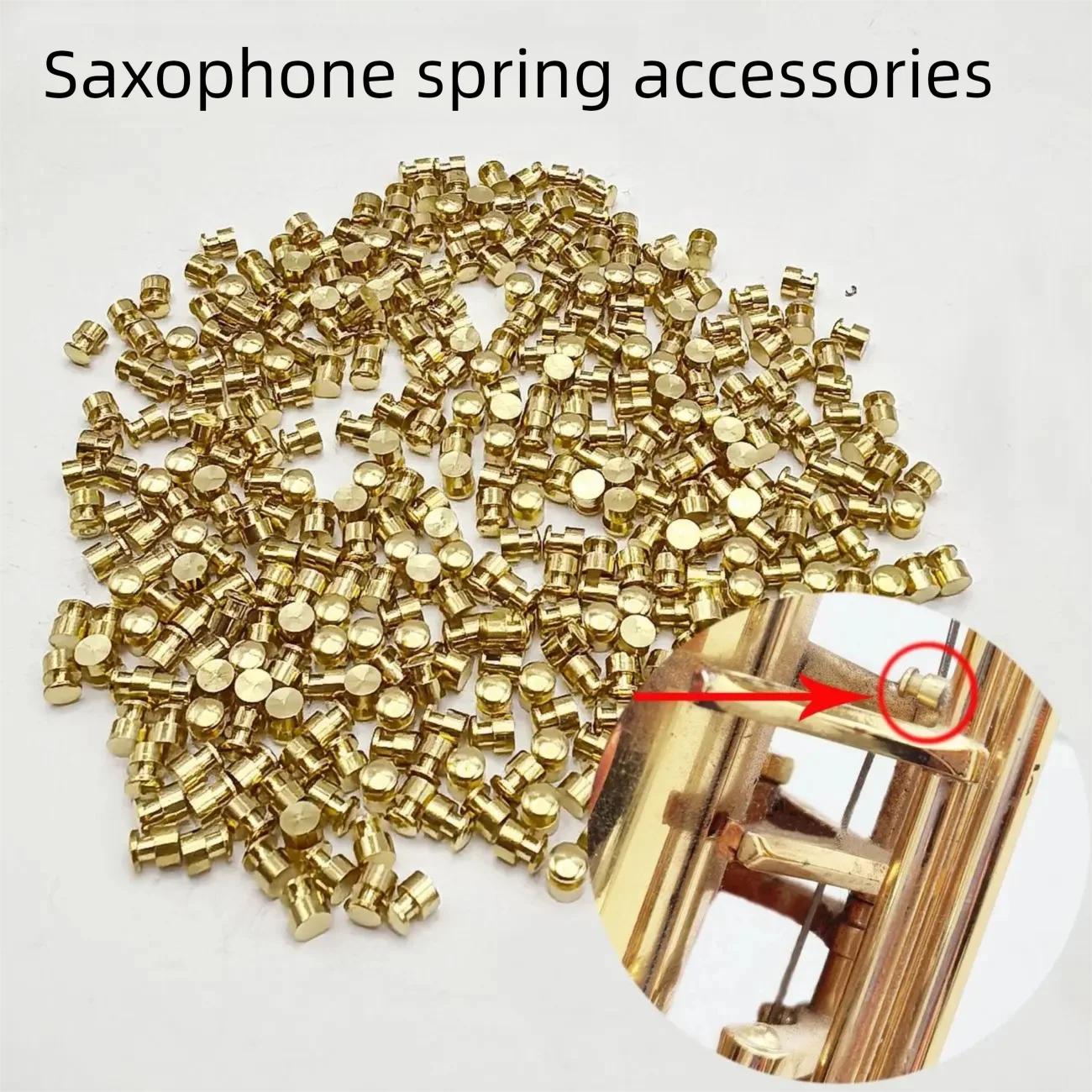 

Hot selling saxophone spring nail accessories for mid-range/treble/tenor saxophone universal brass spring needles