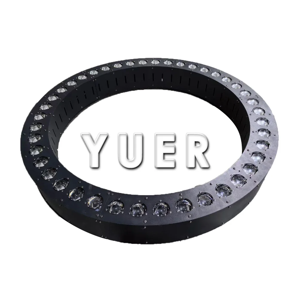 YUER LED 42x20W RGBW 4in1 Beam Effect Ring Lifting 1-6M Height For Dance Concert Party Club Dj Stage Strobe Beam DMX512 Control