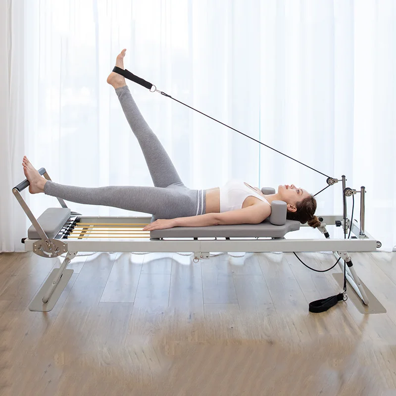 

Pilates bed Versatile Indoor Home Gym Workout Total Body Strength Training Fitness Equipment 120KG Load bearing