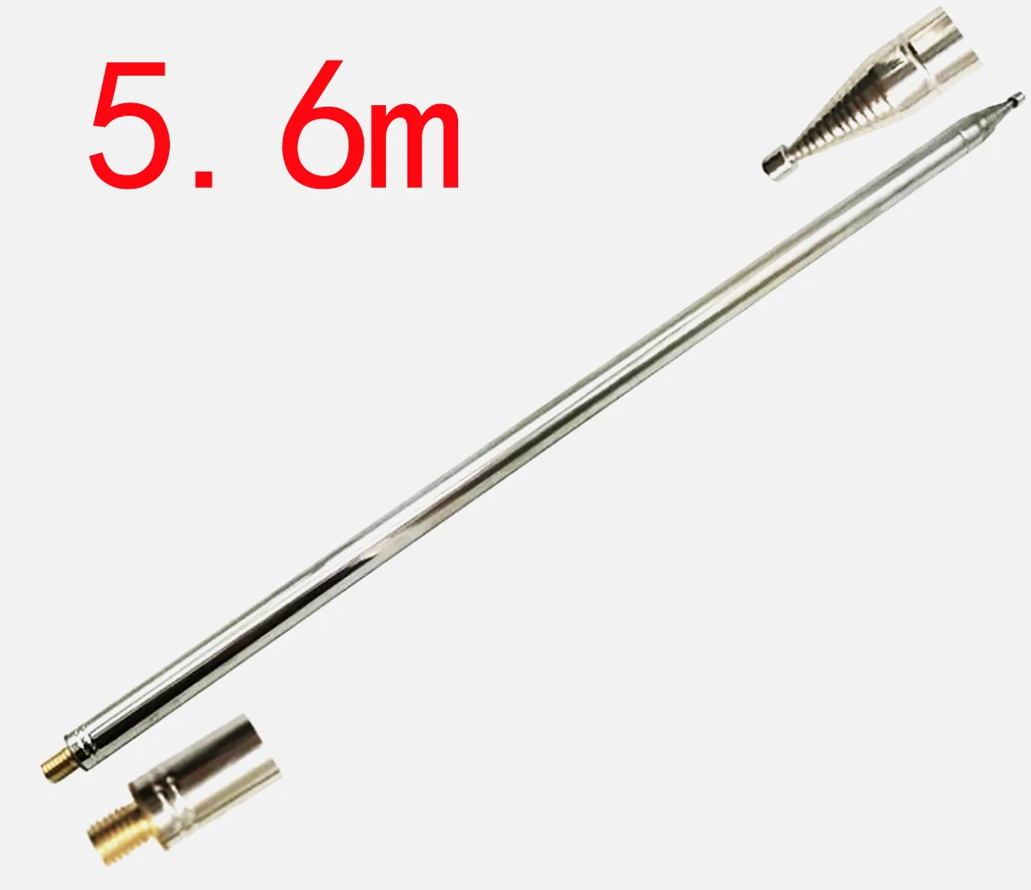 5.6M/18.4FT GP Telescopic Antenna for Ham Radio Users to DIY SW / Yagi Antenna