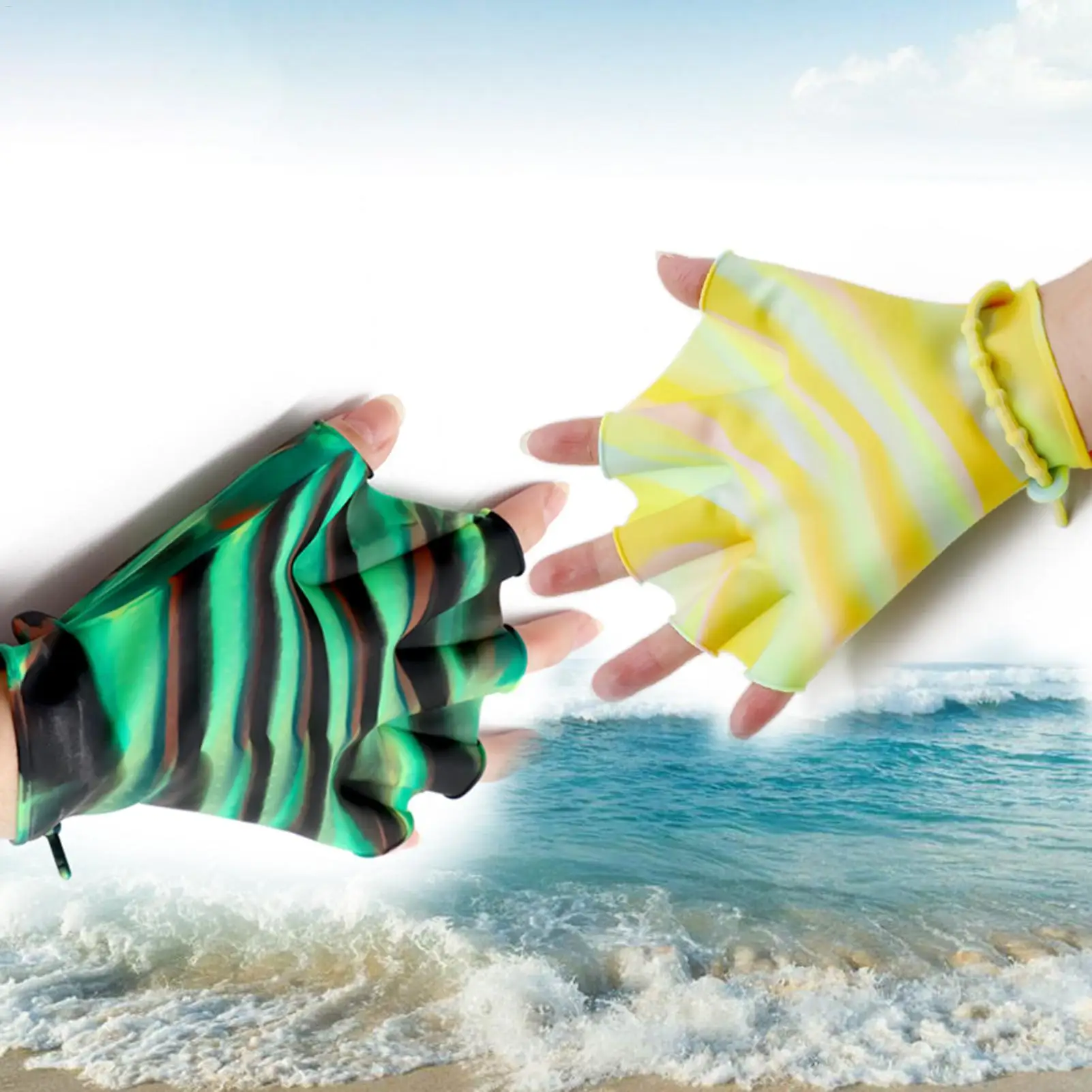 

Перчатки для плавания Aqua Fit, тренировочные перчатки для плавания, силиконовое противоскользящее оборудование, водонепроницаемое фитнес-устройство для водных упражнений, руки