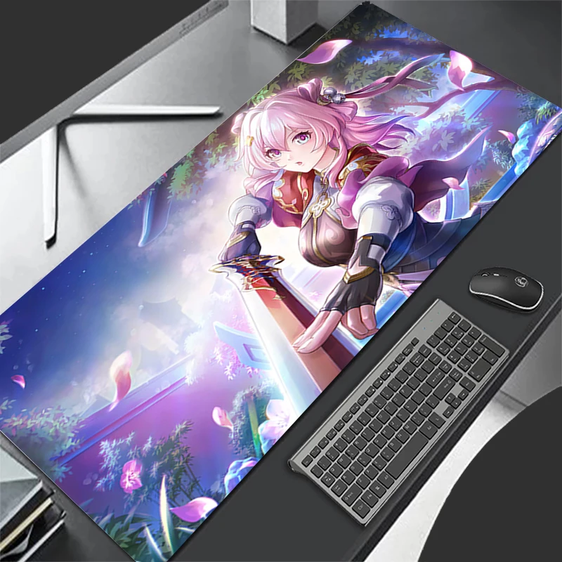 Mousepad Computer Gaming Accessories Keyboard Pad Office Rubber Mouse Pad Decoracion Desk Mouse Mat Honkai Star Rail March 7th
