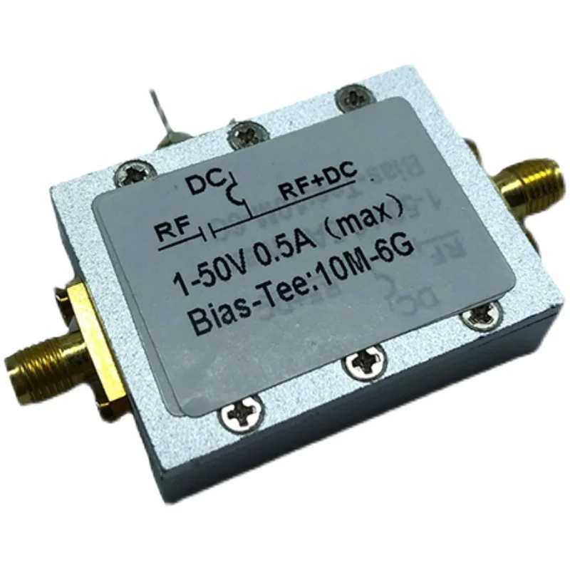 Electronic RF Isolator Biasing Device Coaxial Feeding Bias Tee 10MHz-6GHz Low Insertion Loss Electronic Board