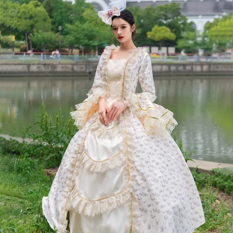ยุโรปยุคกลาง Retro Court ชุด Victoria Princess เวทีแสดงถ่ายภาพชุด Vestidos Para Mujer De Fiesta Elegantes