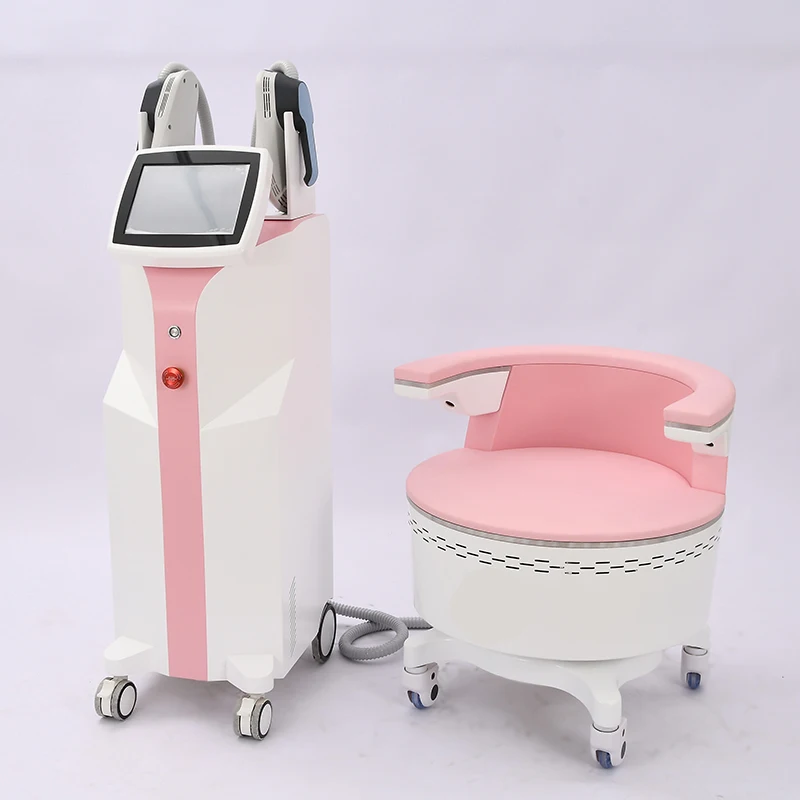 Non-exercise 2 in 1 EMS Kegel Exercise Pelvic Floor Resonance Chair HI-EMT Electrostimulation Fat Burning Muscle Gain Machine