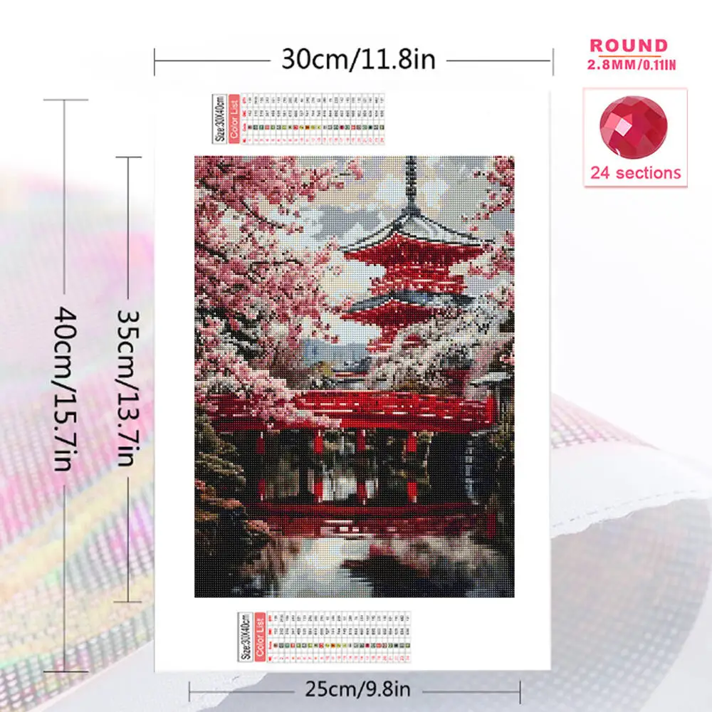 Evershine Diamond Embroidery House Mosaic Bridge Pattern For Adults Beginners DIY River Diamond Painting Landscape Child Hobby