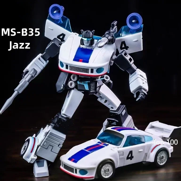 [In Stock] MS-TOYS Transformation MS-B35 MSB35 Blues Jazz Blue Window Version G1 Action Figure Robot Hobby Gift Collection Toys