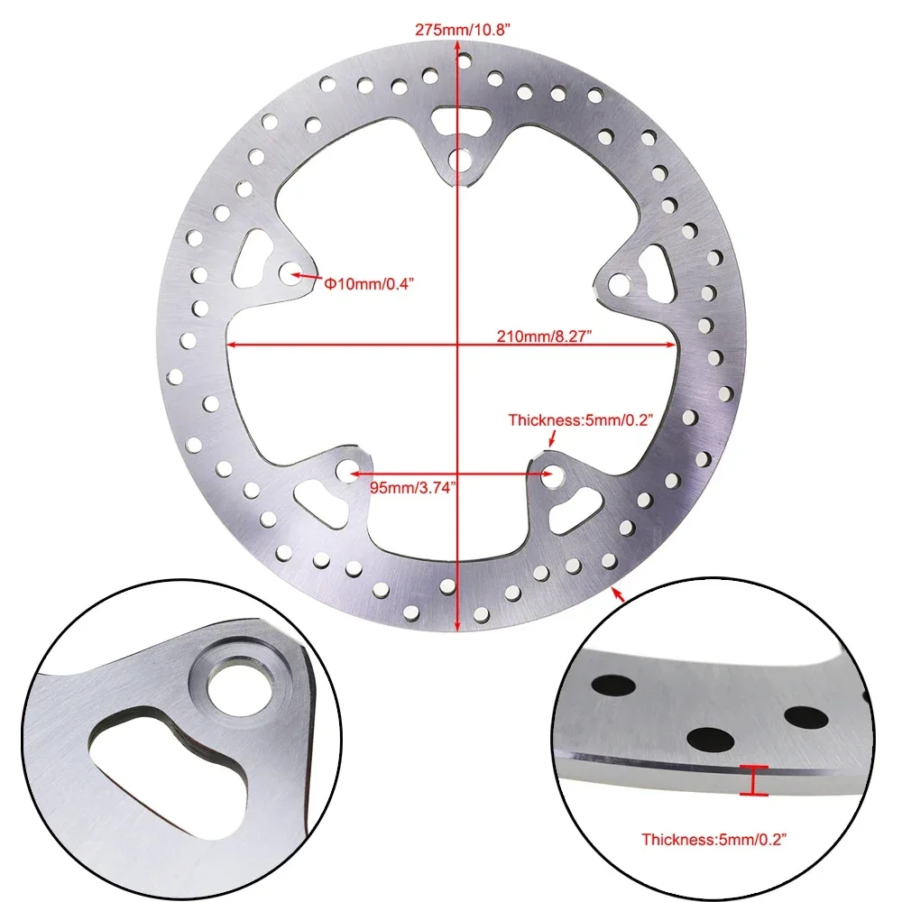 Motorcycle 275mm Rear Brake Disc Rotor Fit For BMW R1200GS R1200 GS Adventure 2013 2014 2015 2016 2017 2018
