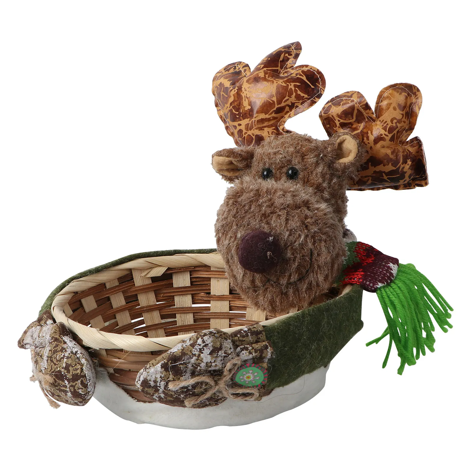 

Unique Xmas y Storage Basket Storage Basket Elk Design Gift Holder Kids Cookies Small Gifts Christmas Decor