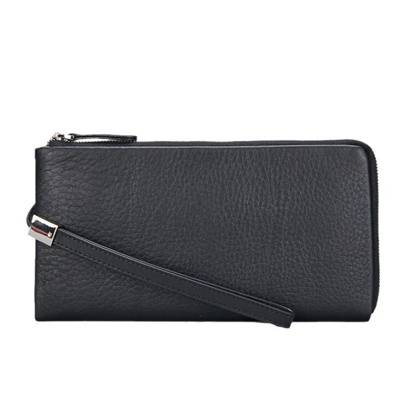 

Vegetable Tanned Cowhide Men Clutch Bag Genuine Leather Business Clutches Soft Leather Premium Wallets
