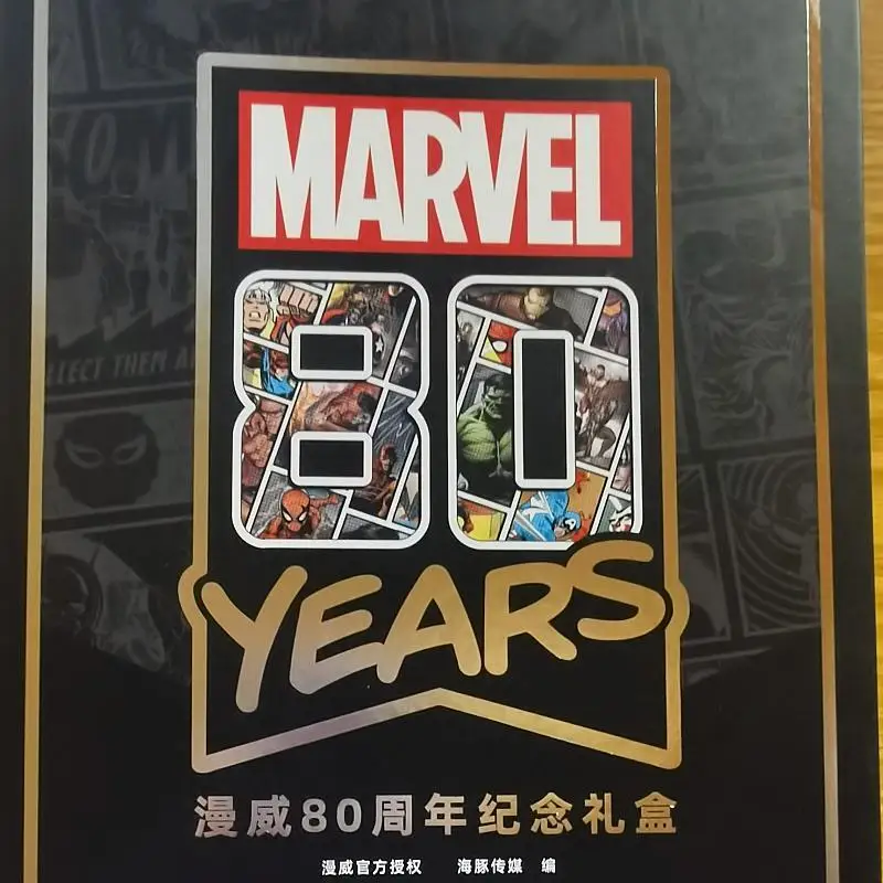 Genuine Marvel Card 80th Anniversary Comic Postcard Iron Man Captain America Thor Animation Postcard Collection Gifts Box