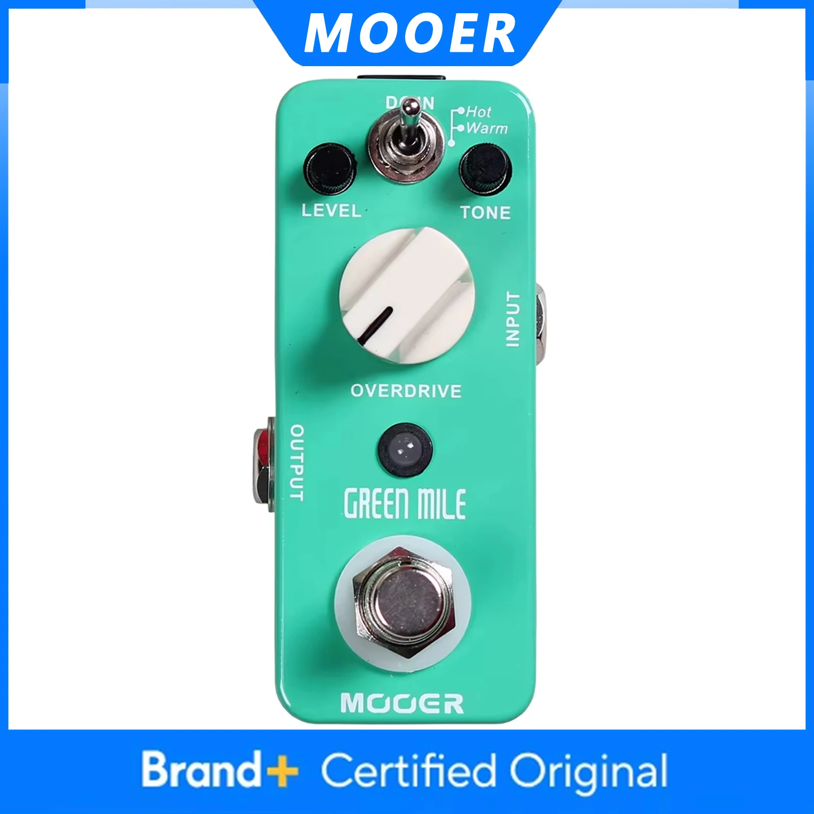 

Гитарная педаль эффектов MOOER Green Mile Overdrive, 2 режима работы (Warm/Hot), True Bypass, для электрогитар, запчасти и аксессуары