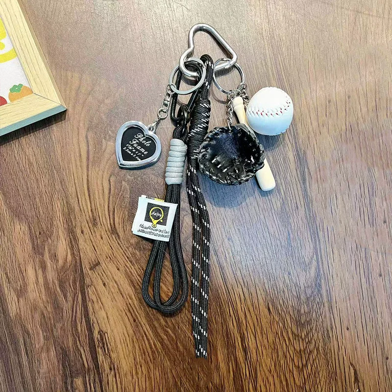 Niedlicher Baseball-Dekor-Schlüsselanhänger zum Selbermachen, modischer Taschenanhänger, Sport, Reisen, Schlüsselanhänger, Baseball-Dekor, Schlüsselanhänger, modisches Accessoire als Geschenk – Detail 13