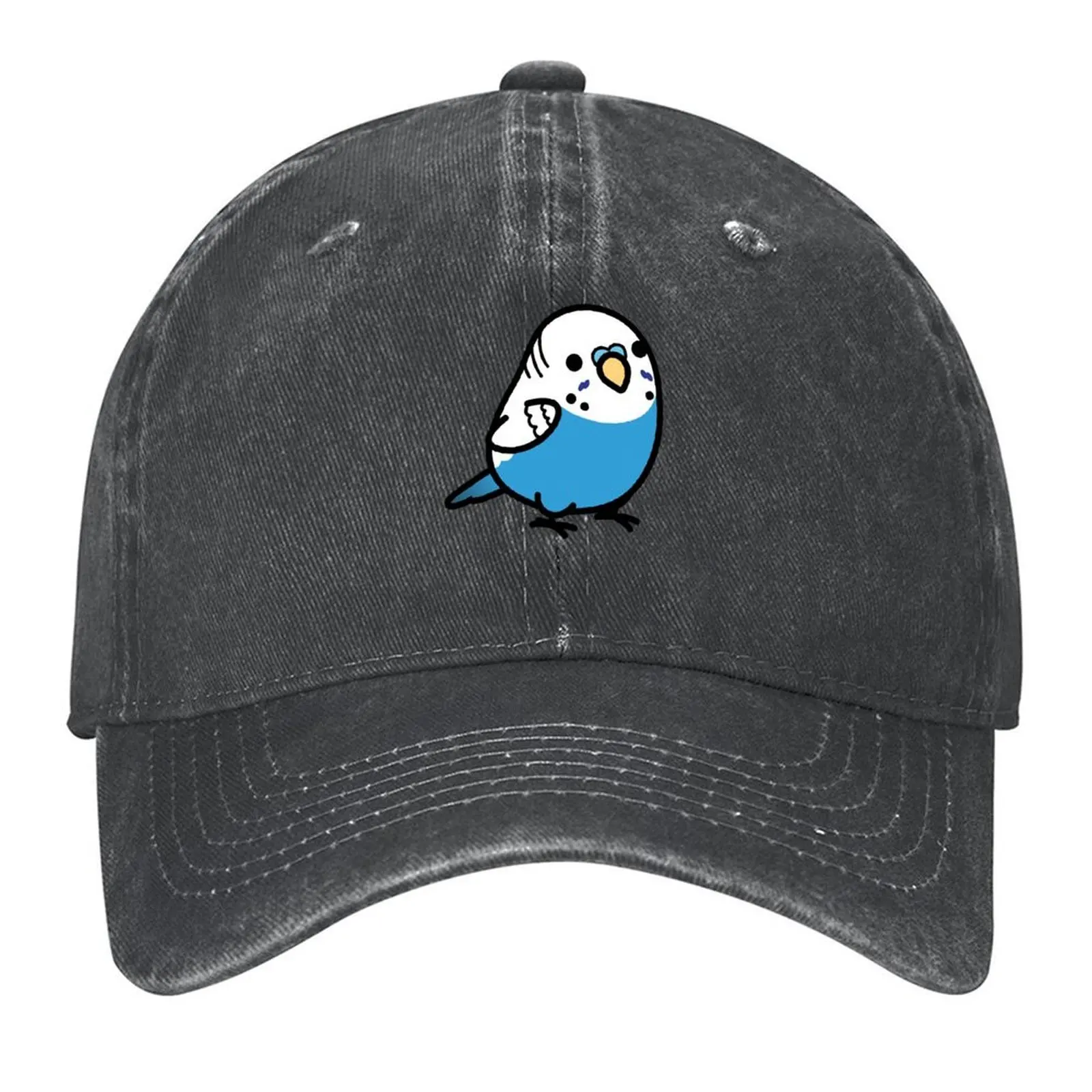 

Chubby Blue Budgie - Male Baseball Cap luxury caps fun hats Luxury Cap Wild Ball Hat Golf Men Women's