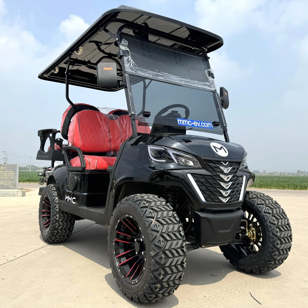 Latest Design Sightseeing Bus/Sightseeing Cart Club Hunting Car Golf Cart Dealer  4+2 Seats Lithium Battery Electric Golf Cart