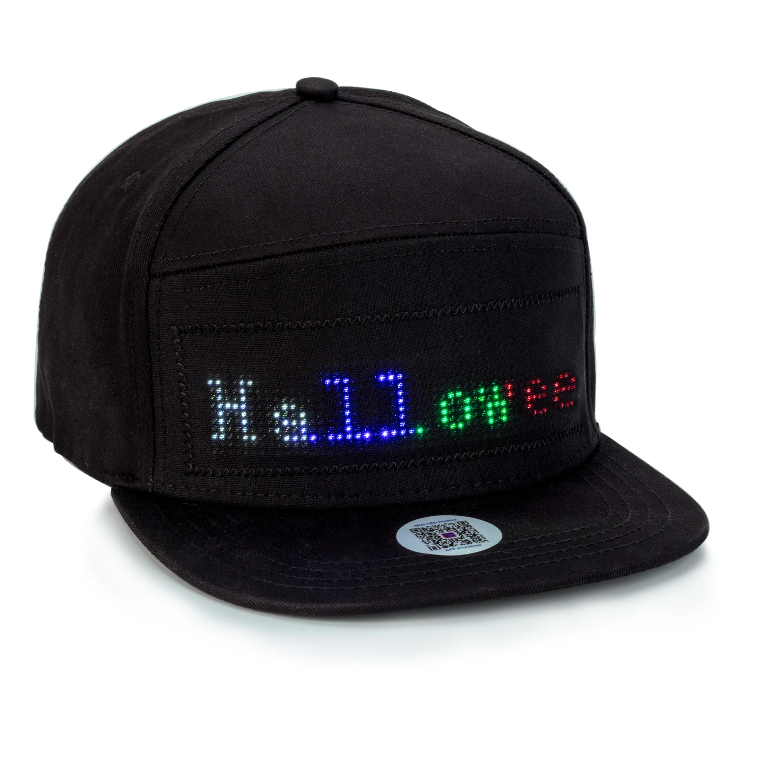 Men Women Bluetooth LED Hat Programmable Scrolling Message Multi-language Display Baseball Cap for Hip-hop Party Golf Fishing