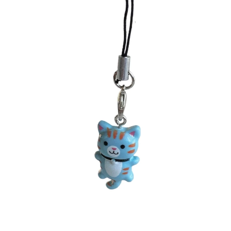 Pendant Phone Chain Strap Lovely Kitten Charm Keychain Phone Lanyard Acrylic Dropsale