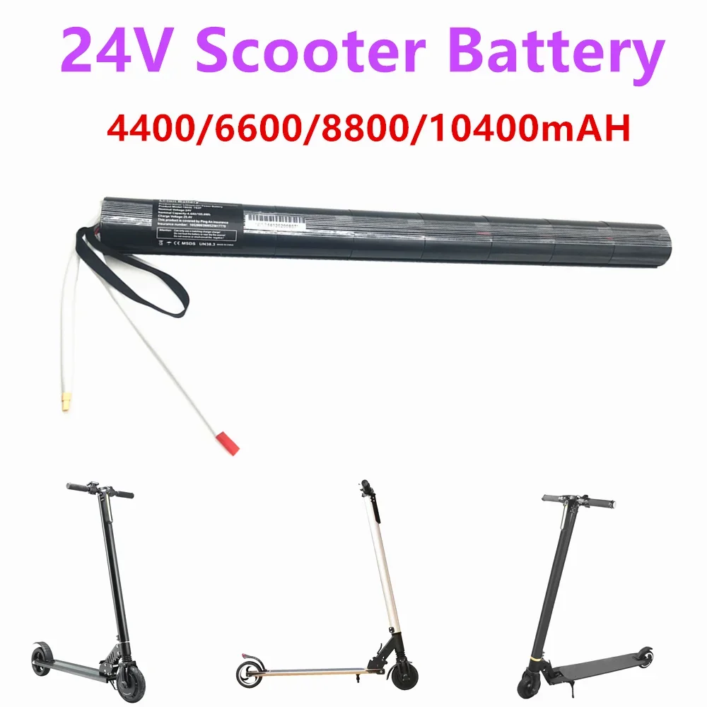 24V 4.4/6.6/8.8/10,4 AH Lithium-Batterij Koolstofvezel Roller Elektrische  Akku, Carbon Faser Batterij