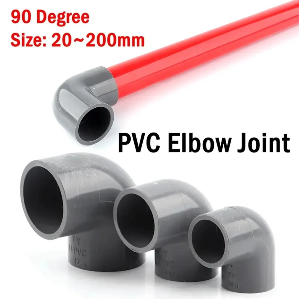 

1Pc New Water Pipe Fittings Pipe Connector Aquarium Fish Tank Irrigation System 90° Elbow Connector PVC 20-50mm Tube Joints