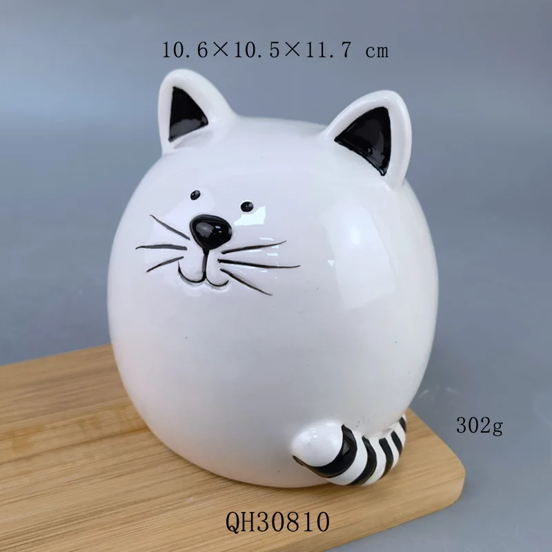 صندوق إيداع بنك الخنزير الخنزير آمن مخفي إبداعي من السيراميك صاروخ أصبع البنك هدية توفير المال القط/بنك العملات المعدنية يونيكورن #6