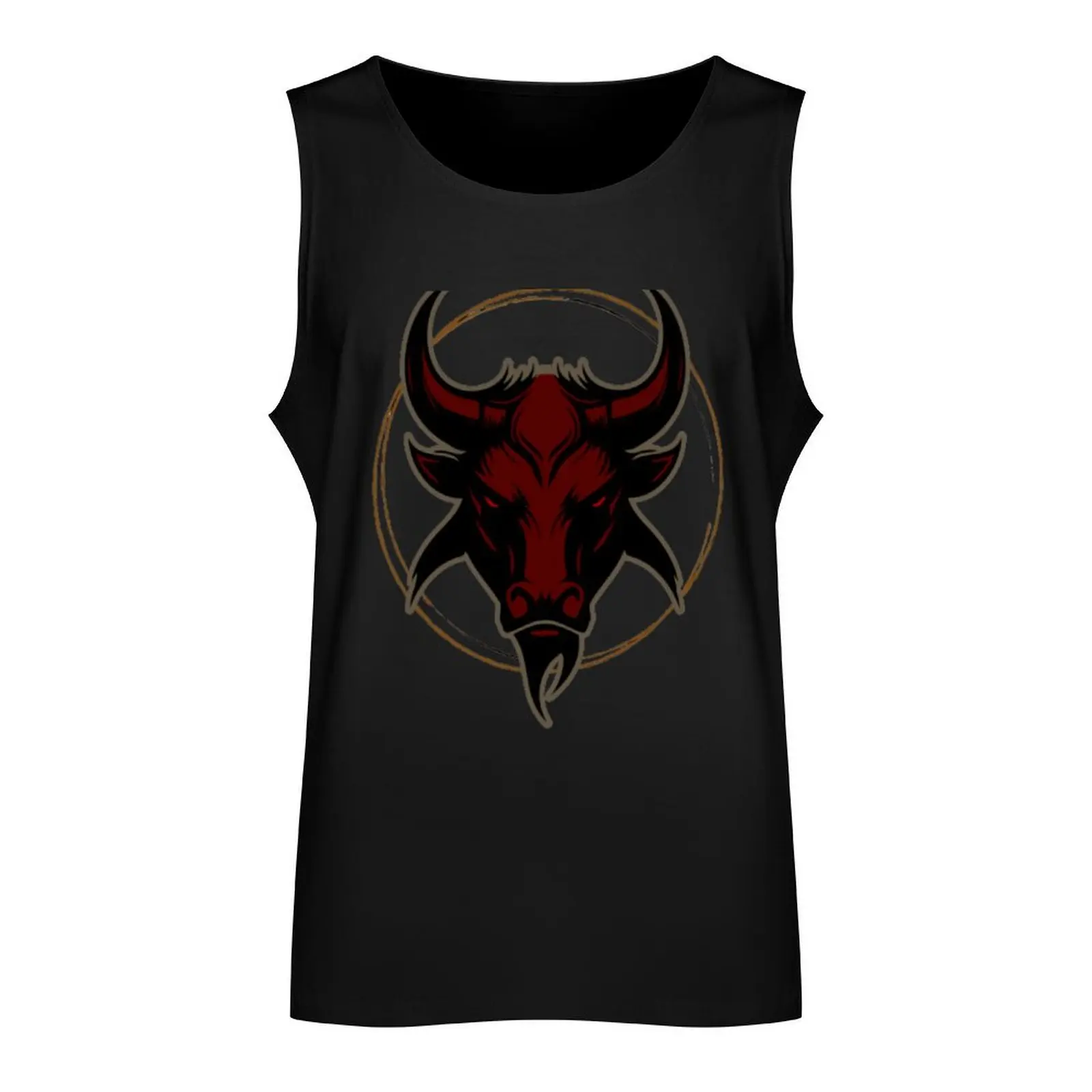 Taurus zodiac sign. Tank Top muscular man muscle t-shirt gym accessories man fitness clothing for men