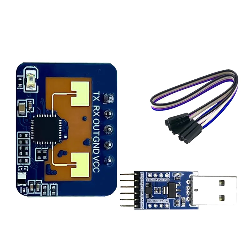 LD2410C 24G Radar Human Presence Sensor+CH340 Adapter FMCW Radar Millimeter Wave Motion Detection Module DC5V Easy To Use-A09I