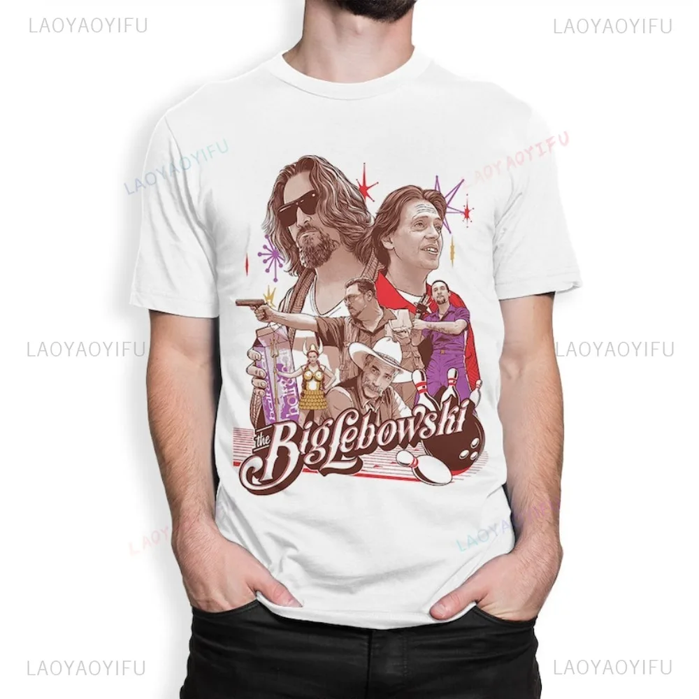 

90s Dude The Big Lebowski T-shirt Humor Movie Graphic Printed Casual Fashion Streetwear Summer Short Sleeve Man Women Tshirt