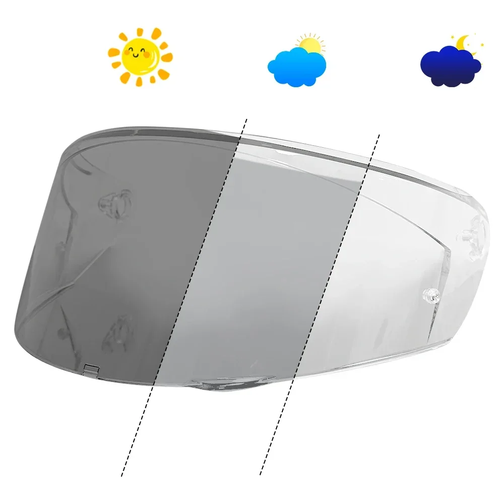 

Motorcycle helmet Photochromic Visor Anti-UV PC visor Lens K3 hromic Smoke Dark Replacement Visor For AGV K3 ECE2206
