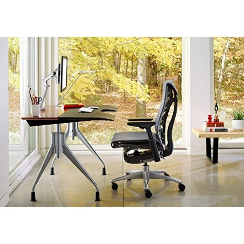 Ergonomic Office Chair | Fully Adjustable Arms and Carpet Casters | Black Rhythm, Chair