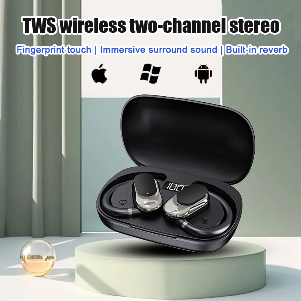 

Original TWS Wireless Bluetooth Earphone HIFI Headphones LED Power Digital Display Stereo Sound Earphones For All Smartphone