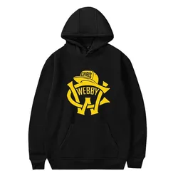 Chris Webby Hoodie Feminino Manga Comprida Moletom Moda Pulôver Roupas 2024