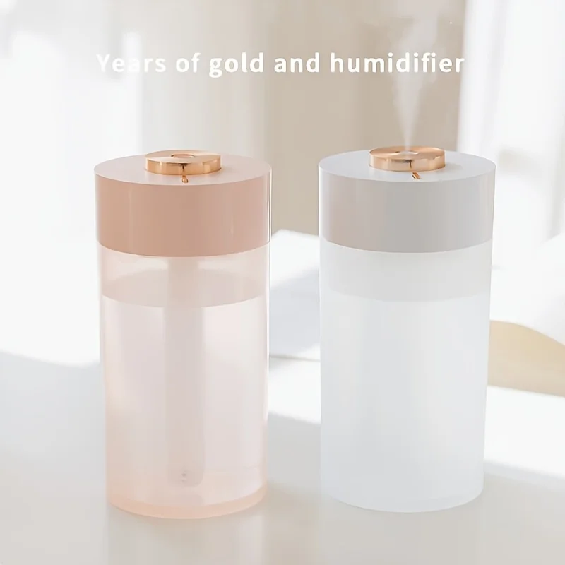 

11.83oz Capacity Humidifier, Very Quiet, Usb Charging, Can Be Used For Or Car, With Night Light