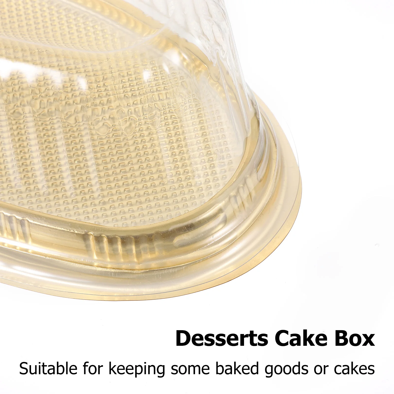 

10pcs Cake Boxes Plastic Clear Cheese Dessert Containers Disposable Packaging Boxes for Baked Goods Kitchen Bar Supplies