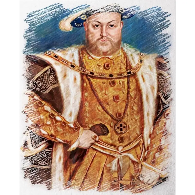 King Henry VIII royalty painting by numbers kit King Henry VIII royalty painting by numbers kit