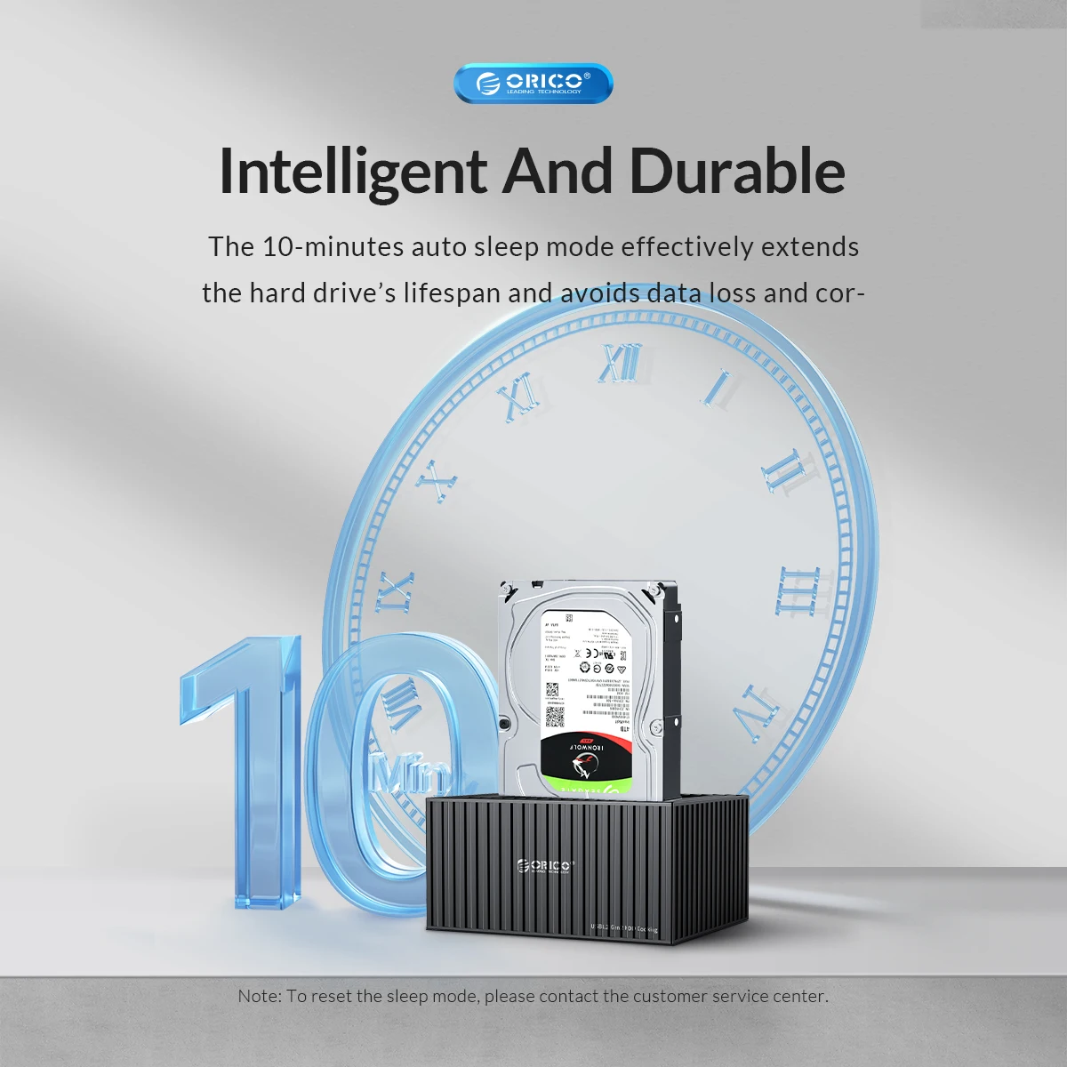 Orico 3,5 Zoll Dual-Bay Typ C 5 Gbit/s Festplatte Docking station für 2.5/3.5 "HDD/SSD mit 12 v3a Power Uasp Container Design – Detail 8