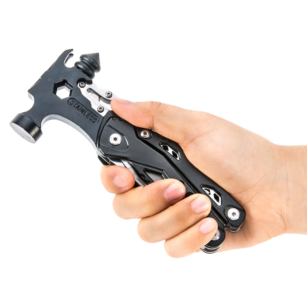 "Portable Multi-Functional Camping Emergency Hammer Tool - Compact, Durable Window Breaker for Outdoor Emergencies, Maintenance, view 2