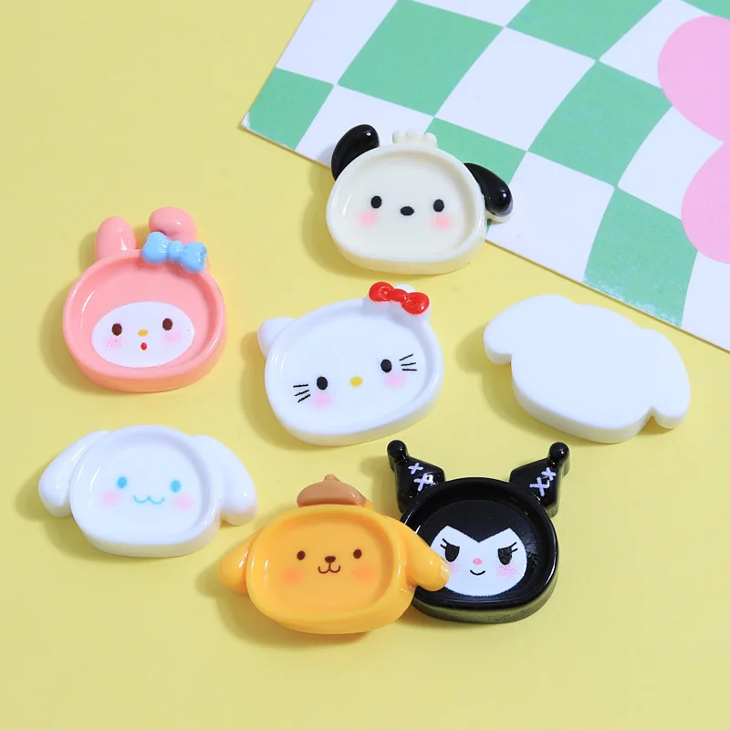 100pcs Simulation Cartoon Sanrio Plate DIY for Kitchen Dinner Tableware Decor Accessories