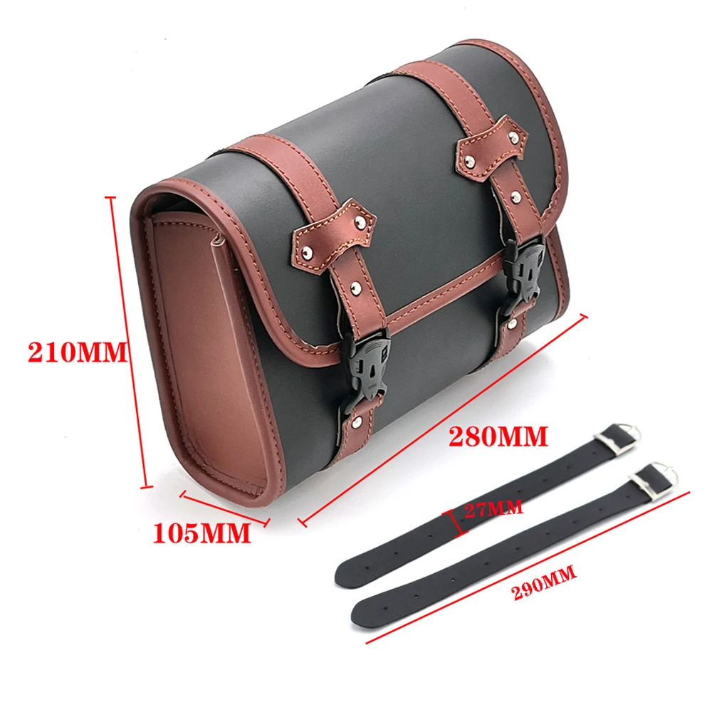 Universal Motorcycle Saddlebag Side Bag Front Fork Storage Tool Pouch For Harley Sportster Chopper Bobber For Honda For Yamaha