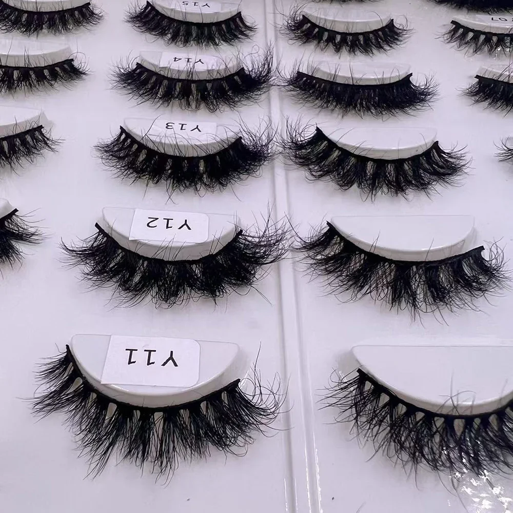 LEHUAMAO Wholesale 5D Mink Lashes Fluffy layered Messy Mink False Eyelashes Bulk  Reusable Soft Natural Mink Lashes Makeup