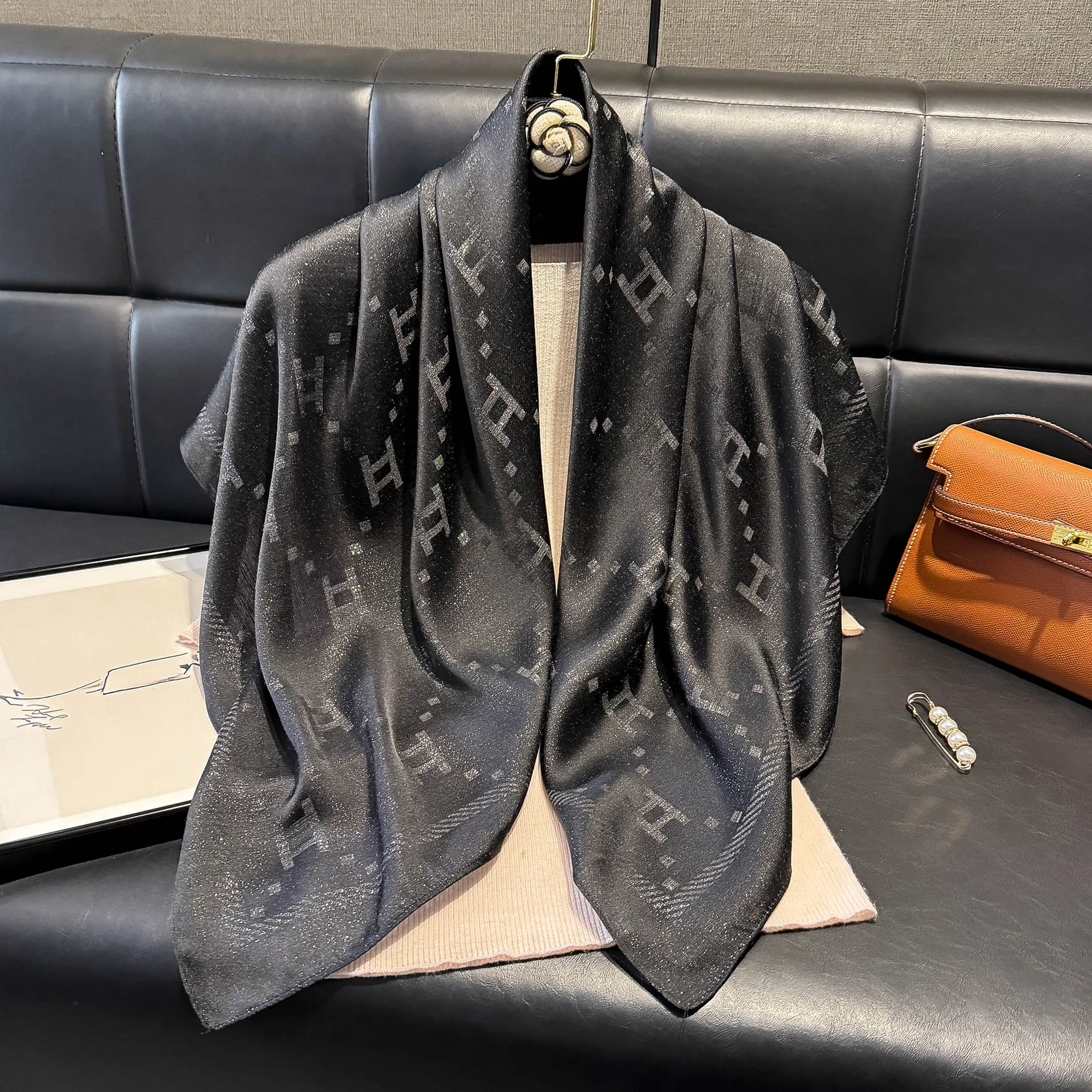 

90X90cm Fashion Spring Summer Scarf Women Hair Neck Headband Female Wraps Beach Sunscreen Hijab Beach Chiffon Scarf Shawls