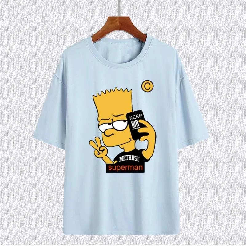 Disney Fashion Clothing The Simpsons family T Shirt Casual Short Sleeve Tee O-Neck 2024 Summer Pullover Quick Drying Jogging