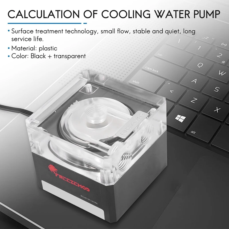 Imagem -02 - Zemod-pwm Refrigerador de Água Inteligente do pc do Fluxo Pu-fs4m-j Bomba Muda 800l h Refrigerar do Computador