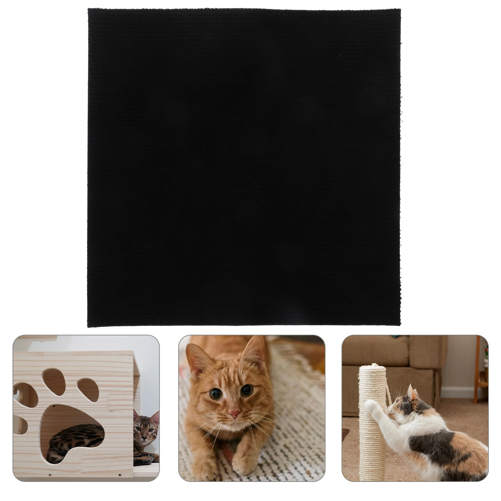 

Cat Scratcher Self-Adhesive Carpet Mat Furniture Protector for Cat Tree Replacement Kitten Indoor Scratcher Rug Pad